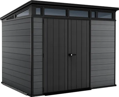 Produktbild von Keter Gerätehaus Cortina 9x7, Maße: 279x218x226cm, wetterfest, wartungsfrei