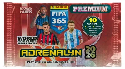 Produktbild von FIFA 365 2026 Premium Pack Panini Adrenalyn XL Football Cards Pouch