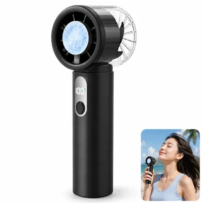 Produktbild von Tragbarer Turbo Handventilator mit Kühlfunktion, ideal für Reisen, Büro, Outdoor & Sommer