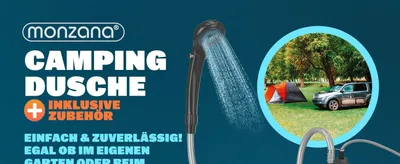 Image de Douche de camping portable 12 V avec câble de 5 m et pompe