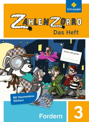 Produktbild von Zahlenzorro - Das Heft. Forderheft 3