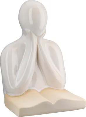 Zdjęcie produktu dla Gilde Buchstützen, "Der Leser", Porzellan, beige, VE 2, L. 12 cm, B. 13 cm, H. 19 cm 55303 4063387553039