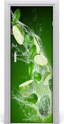 Produktbild von Tulup Türaufkleber 75x205 cm Dekorative Aufkleber Selbstklebend Wasserdichte Tapete Abnehmbar Schlafzimmer Wohnzimmer Wohnkultur - Limette