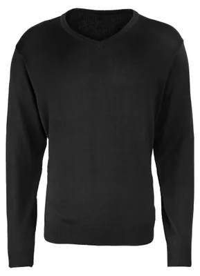 Image de Premier - Pull à col en V pour homme LT2929 (M) (noir)
