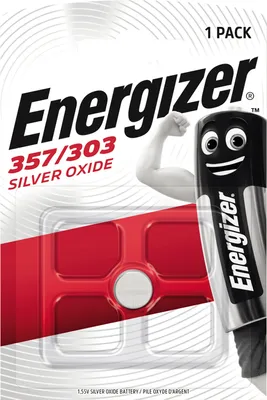 Image de Energizer E300784002 Pile bouton à l'oxyde d'argent V357/303 1,55V - 1 pièce