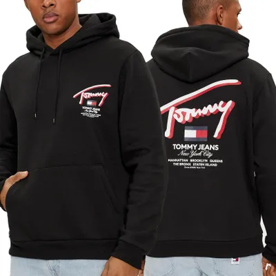 Immagine prodotto di Felpa da uomo Tommy Jeans nera DM0DM18647-BDS L