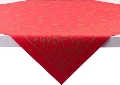 Produktbild von Sovie HORECA Weihnachtstischdecke Liam in Rot aus Linclass® Airlaid 80 x 80 cm, 20 Stück - Ornamente Sterne