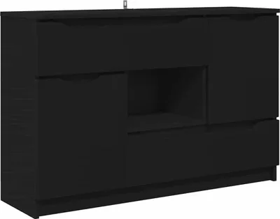 Obrázek produktu pro Servírovací skříň Černá 100 x 30 x 65,6 kompozitní dřevo