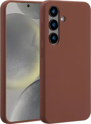Zdjęcie produktu dla Accezz Liquid Silicone Backcover z MagSafe dla Samsung Galaxy S24 - New Tea Brown