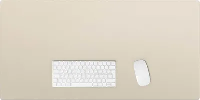 Produktbild von Farbe Beige – Schreibtischunterlage – Rutschfeste Tischunterlage – Schreibtischmatte für Büro & Zuhause – Schreibunterlage – Mauspad – Tischmatte – 100 x 50 cm
