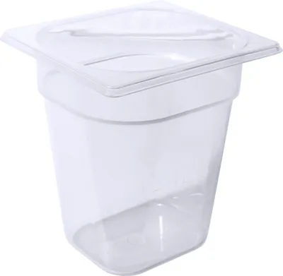 Produktbild von Gastronormbehälter, GN-Behälter, Polypropylen, GN 1/6, verschiedene Tiefen wählbar : GN 1/6, 200 mm Variante: GN 1/6, 200 mm