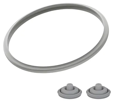 Schnellkochtopf-Dichtungsset, Silikon, 22 cm, grau