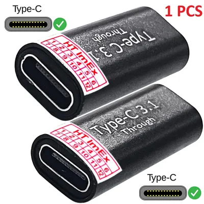 Produktbild von USB Type C Kupplung (F/F) Verlängerungs Adapter für HTC, Huawei, Honor Tablet