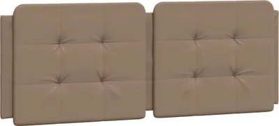 Image de vidaXL Coussin de tête de lit "Zadar" Cappuccino-Brun 140 cm Similicuir
