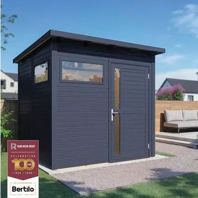 Obrázok produktu pre Bertilo záhradný domček Pentus 2 - 19 mm antracit