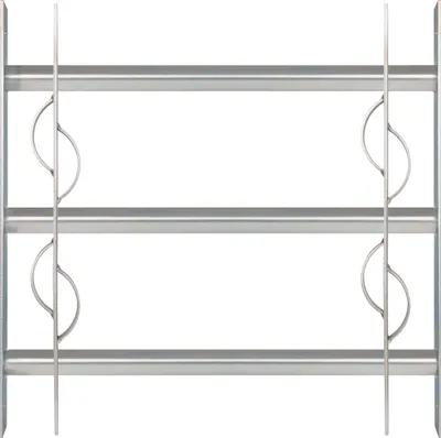 Obrázek produktu pro Okenní mříž Alberts Secorino Style | Rozšiřitelná pro venkovní okna | Mříž proti vloupání | Pozinkovaná modrá | 450 x 500-650 mm