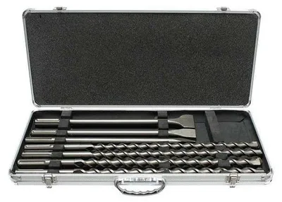 Image de Coffret de 3 Burins et 4 Forets MAKITA D-42494 à emmanchement SDS-Max (7 pièces)