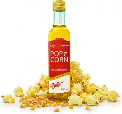 Obrázok produktu pre Popcornový olej s maslovou príchuťou 250 ml na kino popcorn – Hopser Funfood