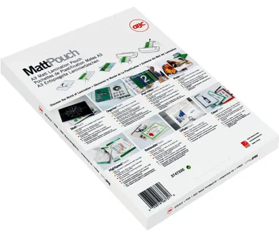 Image de GBC ® Film de plastification MattPouch 216 x 303 mm (l x h) DIN A4 2 x 75µm mat 100 pcs/paquet.