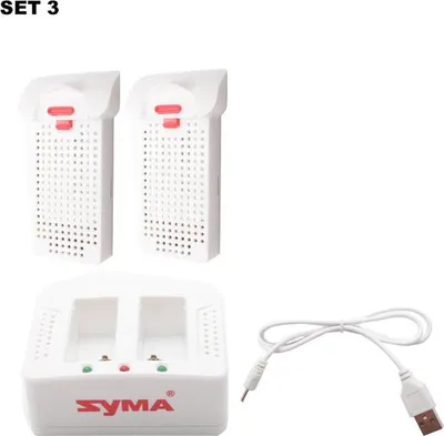 Zdjęcie produktu dla RC Quadcopter 7.4V 1000mAh Bateria / Bateria + Ładowarka dla Syma X25pro Akcesoria do części zamiennych do drona