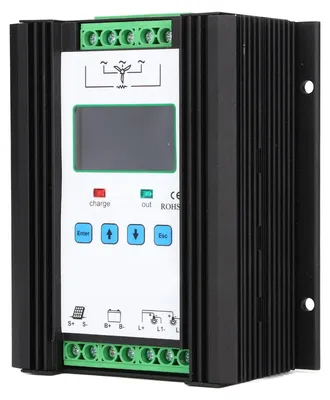 Zdjęcie produktu dla Hybrydowy regulator wiatrowy i słoneczny – cyfrowy, inteligentny regulator 12 V, 24 V, 600 W
