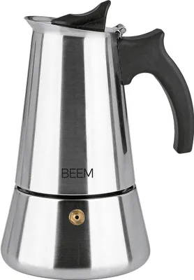 Produktbild von BEEM Espressokocher 300ml 6 Tassen Edelstahl/schwarz
