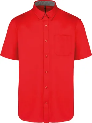 Image de Chemise en coton à manches courtes Ariana III de Kariban pour hommes