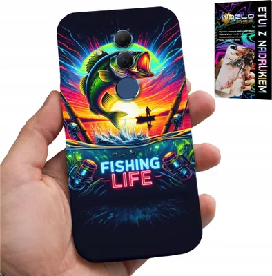 Image de Étui Pour Huawei Mate 20 Lite - Motifs De Pêche Pêche Pêche Pêche Pêche Pêche Dos