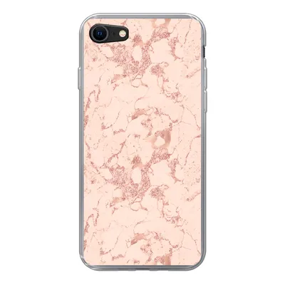 Produktbild von MuchoWow® Handyhülle Schutzhülle Hülle für iPhone 8 Marmor - Roségold - Muster - Chic Silikon Softcase Handy Hülle - Schutzhaube