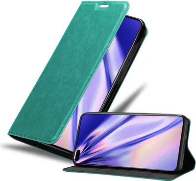 Produktbild von Cadorabo Hülle für Huawei P40 Schutz Hülle in Türkis Handyhülle Etui Case Cover Magnetverschluss