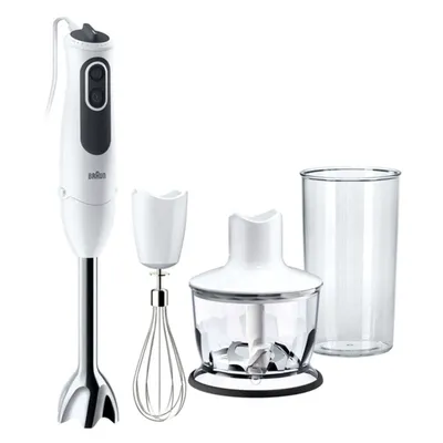 Immagine prodotto di Braun MQ 3135 WH Sauce - Frullatore a immersione - Nero - Bianco - Frullare - Tritare - Frullare - 0,5 l - Manopole - Comando rotante - 0,5 l
