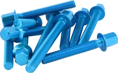 Image de Ensemble de vis pour cache moteur STR8, couleur bleu, compatible avec le Peugeot Speedfight 2