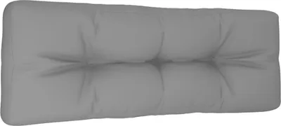 Obrázok produktu pre vidaXL Paletový vankúš sivý 120x40x12 cm Látka