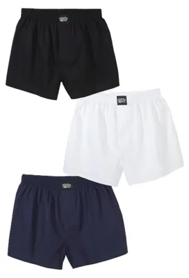 Produktbild von Lousy Livin 3Pack Boxershorts "Plain 3 Pack" Black/White/Navy XL