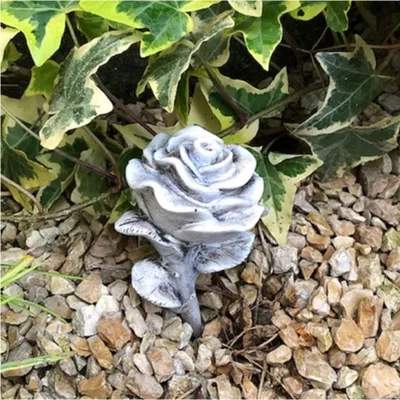 Produktbild von Rose Rosenkopf Stielrose Rosenblüte auch Grabdekoration Grabschmuck 13 cm