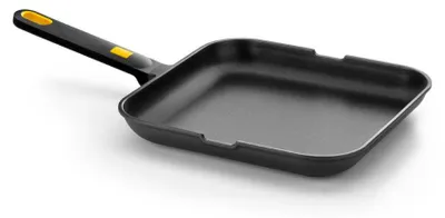 Produktbild von BRA Profesional A122330, Rechteckig, Grillpfanne, Schwarz, Aluminium, Bakelit, 4,5 mm, Keramik, Gas, Induktion