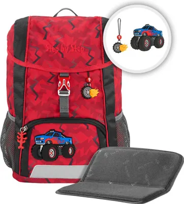 Immagine prodotto di Step by Step zaino per il tempo libero zaino KID Backpack-Set 13L Monster Truck Rocky rosso