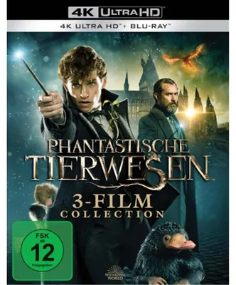 Produktbild von PLAION Phantastische Tierwesen 3-Film Collection (4K UHD), Film, Blu-ray, Deutsch, Englisch, Fantasie, Französisch, Alison Sudol; Carmen Ejogo; Colin Farrell; Dan Fogler; Eddie Redmayne; Ezra Miller; Johnny Depp;...