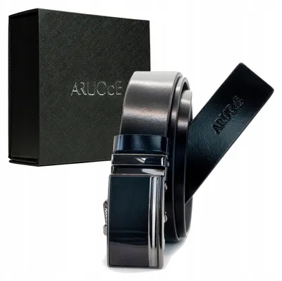 Produktbild von ARUCce Harrison Ledergürtel Herren Automatikschnalle Schwarz