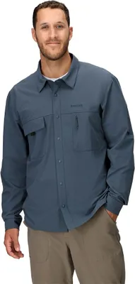 Image de Chemise de protection solaire UPF 40 Marmot Airexchange, couleur grise, taille L pour homme, couleur grise, taille L