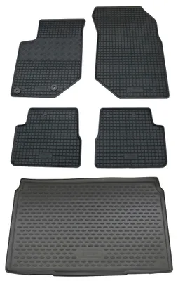 Produktbild von Gummi Kofferraumwanne + Fußmatten Set für Peugeot 208 II + Opel Corsa F