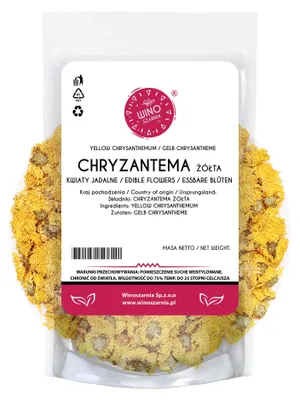 Obrázek produktu pro Jedlé květy žluté chryzantémy – 100 g