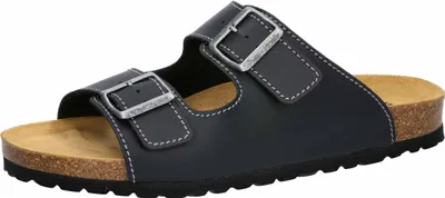 Produktbild von Pantolette Größe 45 mit anatomischem Kork-Leder-Fußbett und verstellbaren Schnallen