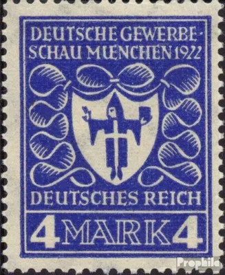 Produktbild von Briefmarken Deutsches Reich 1922 Mi 202 postfrisch Deutsche Gewerbeschau