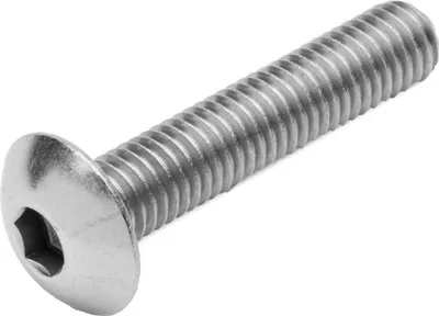 Produktbild von 100 Stück Zaunbauschraube M8x40mm für Zaunpfosten Zaunschraube Linsenkopf 5,5