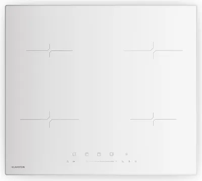 Zdjęcie produktu dla Płyta indukcyjna Klarstein Velaire - 60cm, 4-strefowa, 7000W boost, suwak dotykowy, timer, zabezpieczenie przed dziećmi, wskaźnik ciepła resztkowego, ceramiczna, do zabudowy, biała