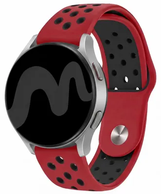Productafbeelding van imoshion Siliconen sportbandje - Universeel 18 mm aansluiting - Red & Black, AI-gegenereerde afbeelding
