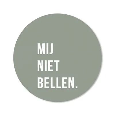 Produktbild von MuchoWow® Mauspad Mousepad Zitate - Sprichwörter - Ruf mich nicht an. - Grün - Weiß 30x30 cm - Mousepads - Maus Mat - Pad - Mausunterlage - Tischunterlage - Schreibtischmatten