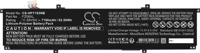 Produktbild von TECHTEK Laptop Akkus Kompatibel mit [HP] 16-f0035nr, 16t-f000, ENVY 16-H0000CI, ENVY 16-H0000NA, ENVY 16-H0000NC, ENVY 16-H0000NE, ENVY 16-H0000NH, E