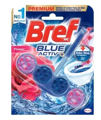 Produktbild von WC-Hänger Bref Color Aktiv Blumen, 50g